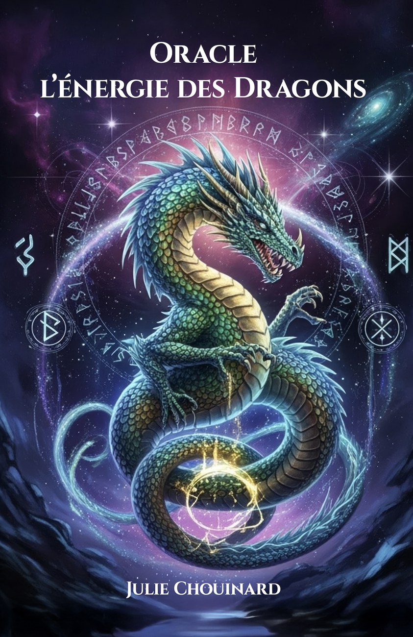 Couverture du livre-oracle L'Énergie des Dragons de Julie Chouinard